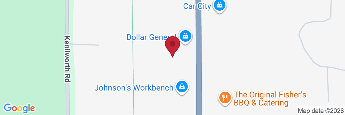 Map showing facility locations
