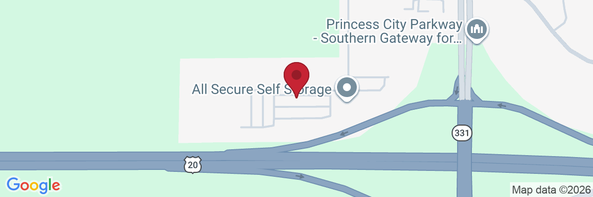 Map showing facility locations