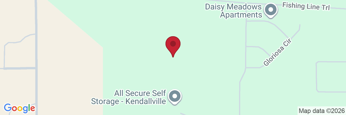 Map showing facility locations