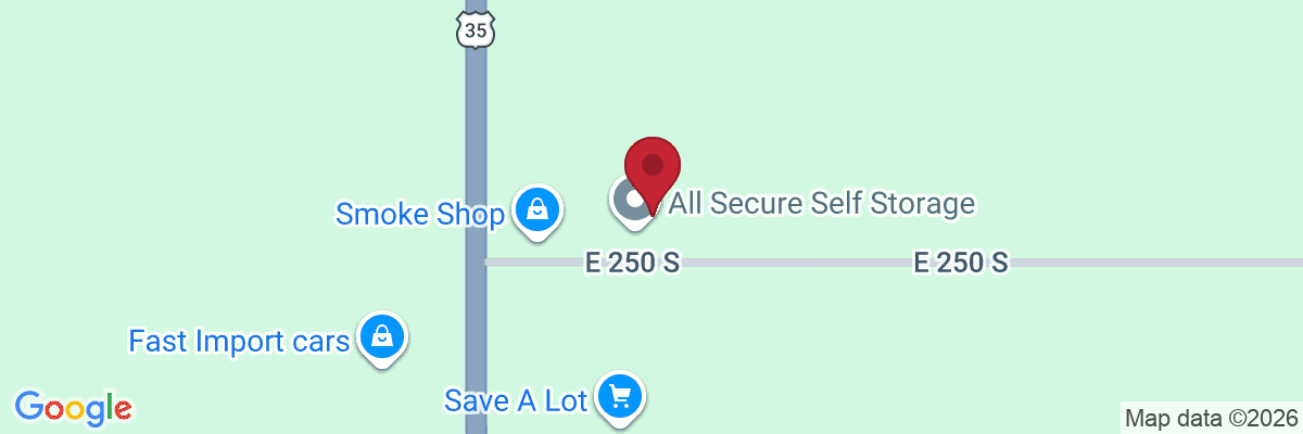 Map showing facility locations