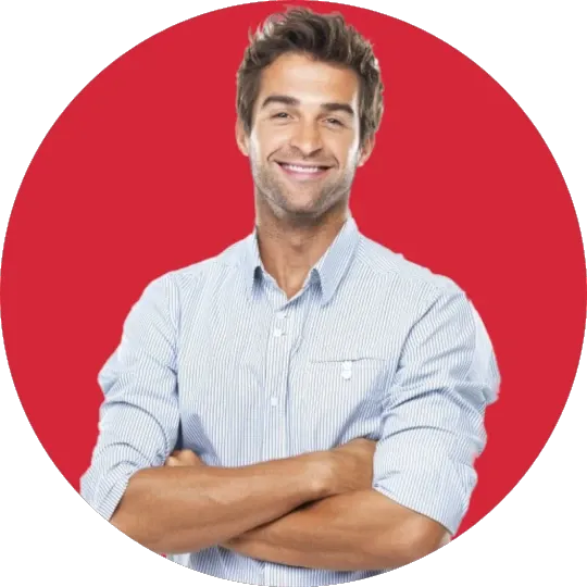 Man with sleeves rolled up