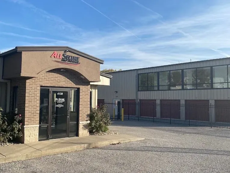 Exterior entrance at a self storage unit